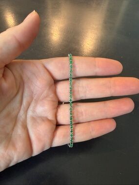 Brand New Emerald Green Adjustable Tennis Bracelet - Women’s Jewelry